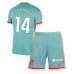 Maillot de foot Atletico Madrid Marcos Llorente #14 Extérieur vêtements enfant 2024-25 Manches Courtes (+ pantalon court)